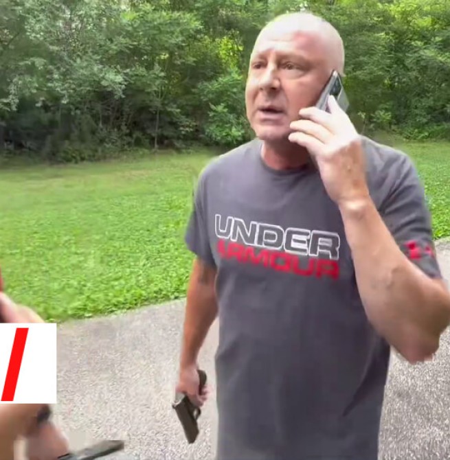 Raw Footage Shows Sgt Fahey With A Gun In His Hand Spitting Journalist