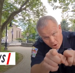 First‑amendment auditor Sean‑Paul Reyes documents a tense encounter inside the Danbury Public Library.